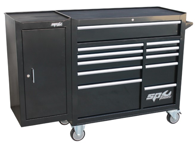 SP - ROLLER CAB BLACK CUSTOM 11 DRAWER + SIDE CABINET 